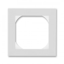 3901H-A05510 16  Rámeček jednonásobný s otvorem 55×55 mm, šedá / bílá